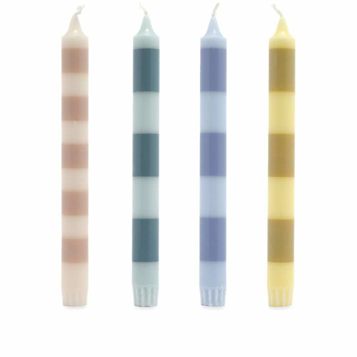 Photo: HAY Stripe Candle - Set Of 4 in Douce