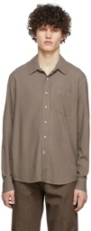 Our Legacy Taupe Silk Shirt