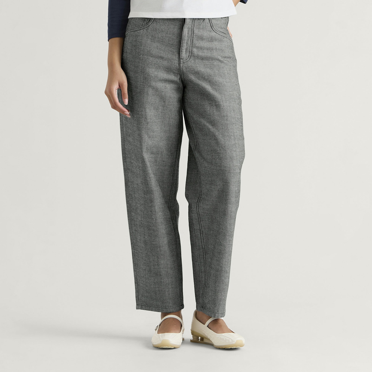 Dime Women's Baggy Denim Pants in Reversed Indigo