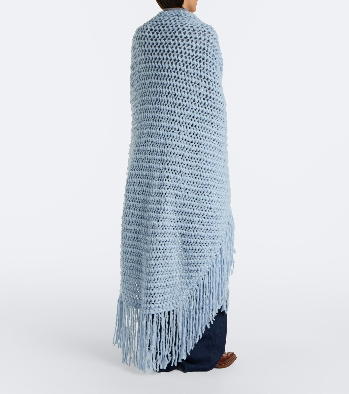 Gabriela Hearst Lauren fringed cashmere shawl