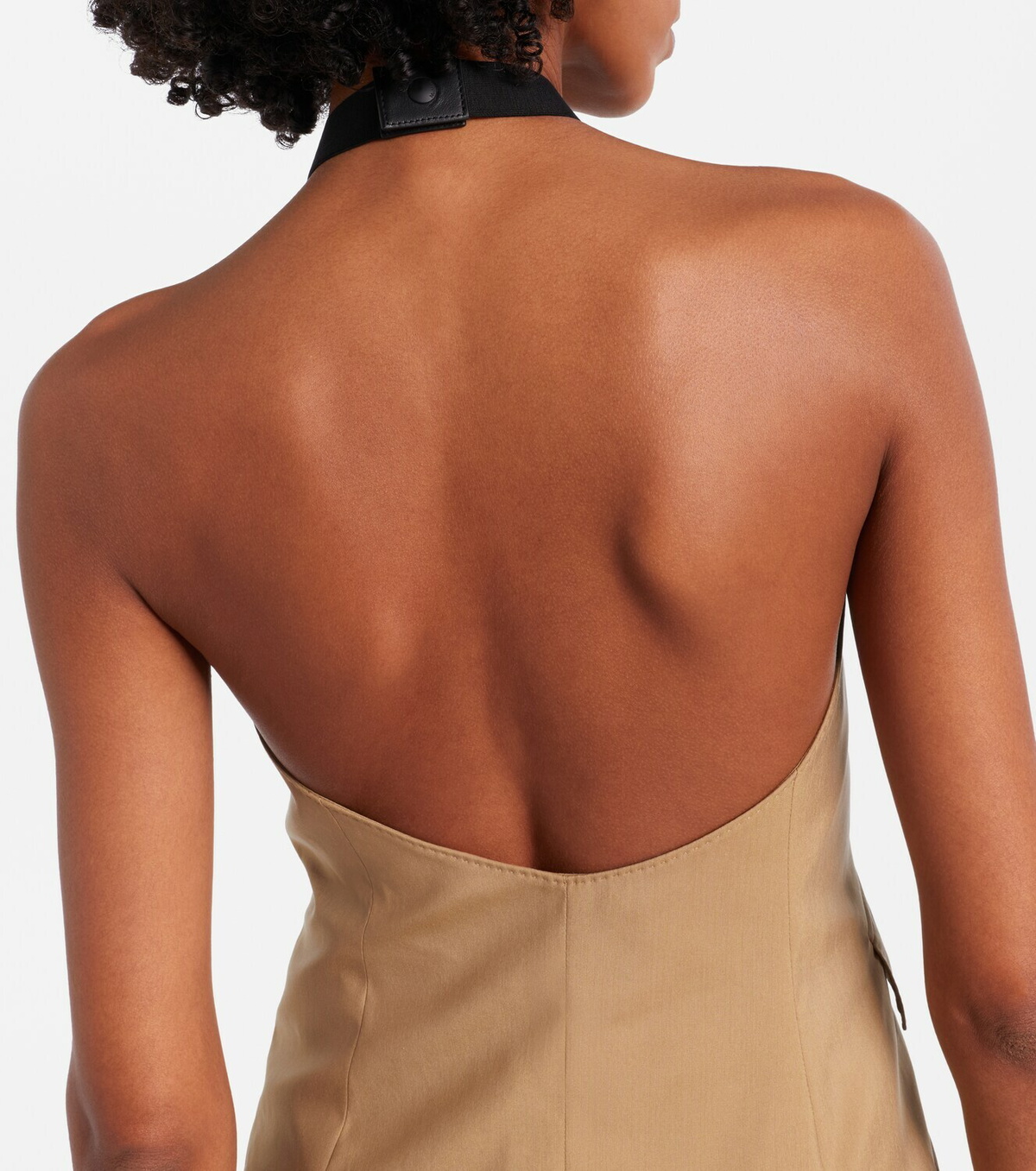 Max Mara Nuraghe halterneck wool and silk vest