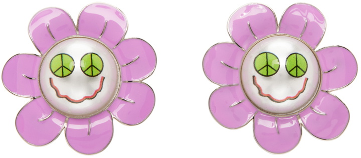 Photo: Safsafu Pink Space Daisy Earrings