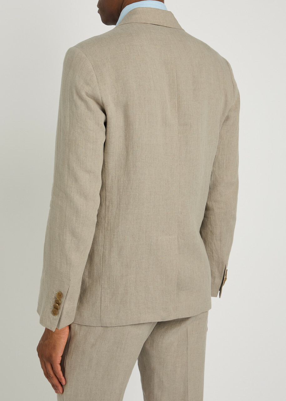 Sunspel Linen Blazer Sand