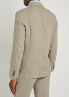 Sunspel Linen Blazer Sand