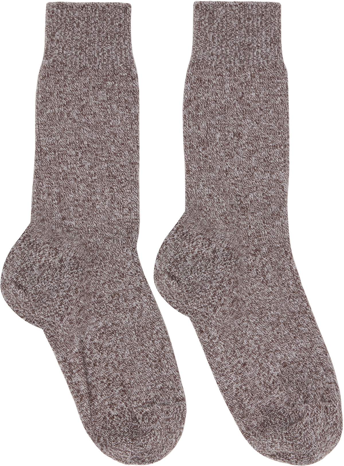 Baserange Three-Pack Multicolor Rib Overankle Socks