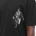 Alexander McQueen Men's illustration Print T-Shirt in Black/Ivory