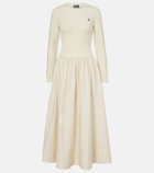 Polo Ralph Lauren Cotton and wool-blend maxi dress