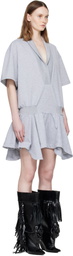 FIDAN NOVRUZOVA Gray Marta T-Shirt Minidress