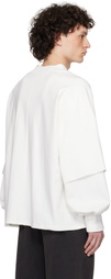 Seventh White Raglan Layered T-shirt