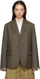 Sofie D'Hoore Brown Flap Pocket Blazer