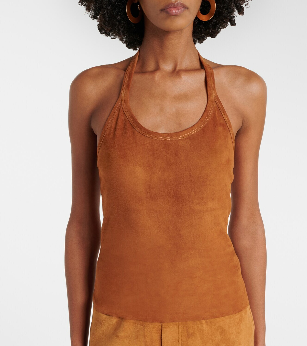 Stouls Cherry suede minidress