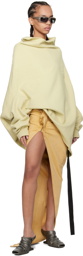 Rick Owens DRKSHDW Yellow Edfu Denim Maxi Skirt