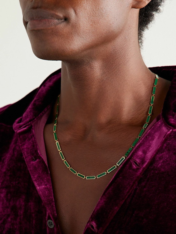 Photo: JIA JIA - Gold Malachite Necklace