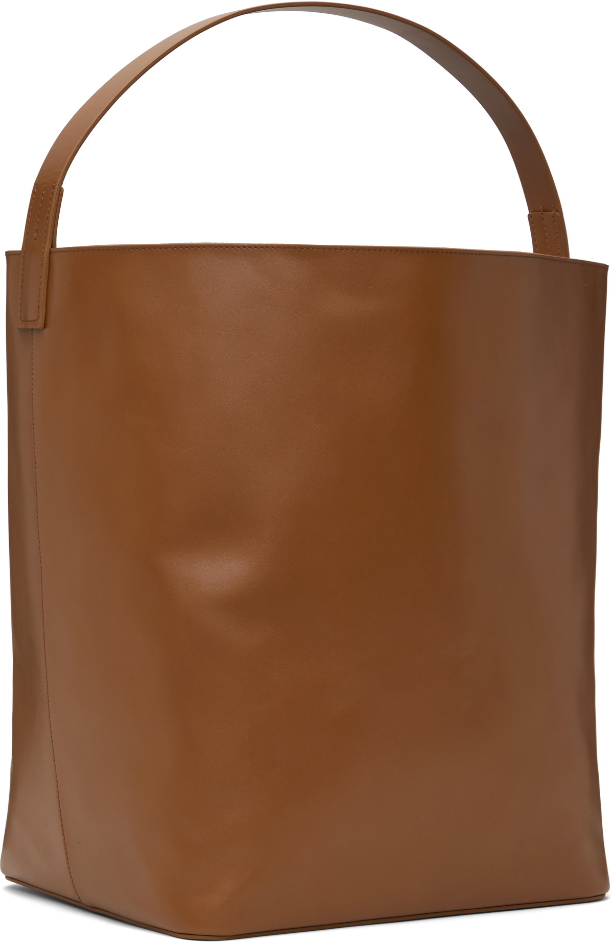 AURALEE Brown AETA Edition Big Leather Tote Auralee