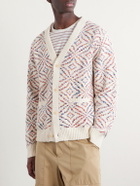 Corridor - Mandala Jacquard-Knit Pima Cotton Cardigan - Neutrals