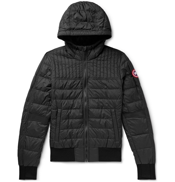 Photo: Canada Goose - Cabri Slim-Fit Packable Quilted Nylon-Ripstop Hooded Down Jacket - Black