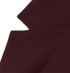Deveaux - Woven Suit Jacket - Burgundy
