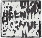 Alexander McQueen Black & White Graffiti Wallet