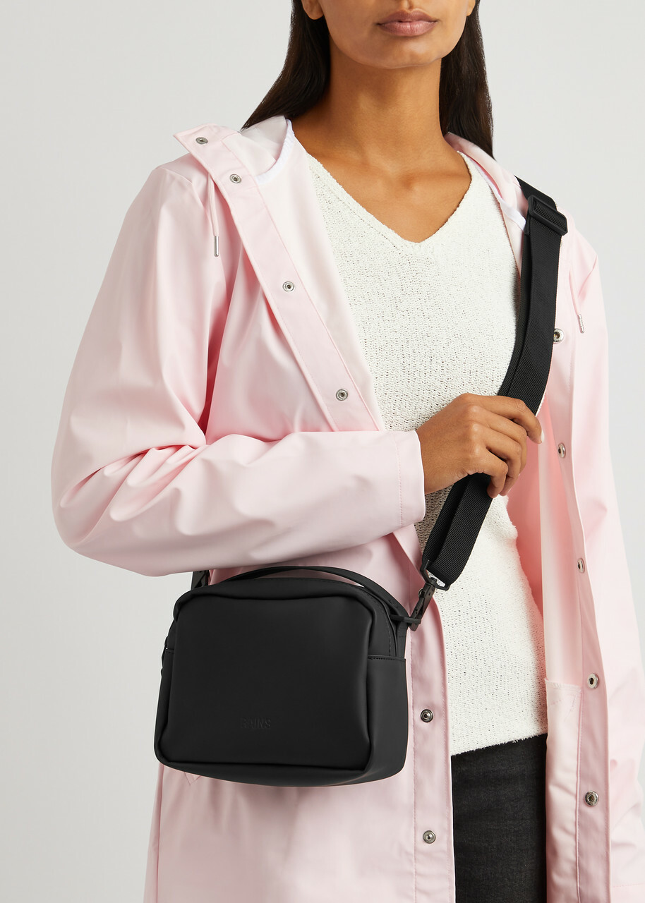 Rains Box Rubberised top Handle bag - Black - One Size