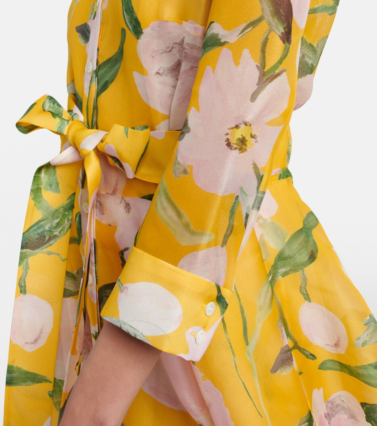 Carolina Herrera Floral silk chiffon gown