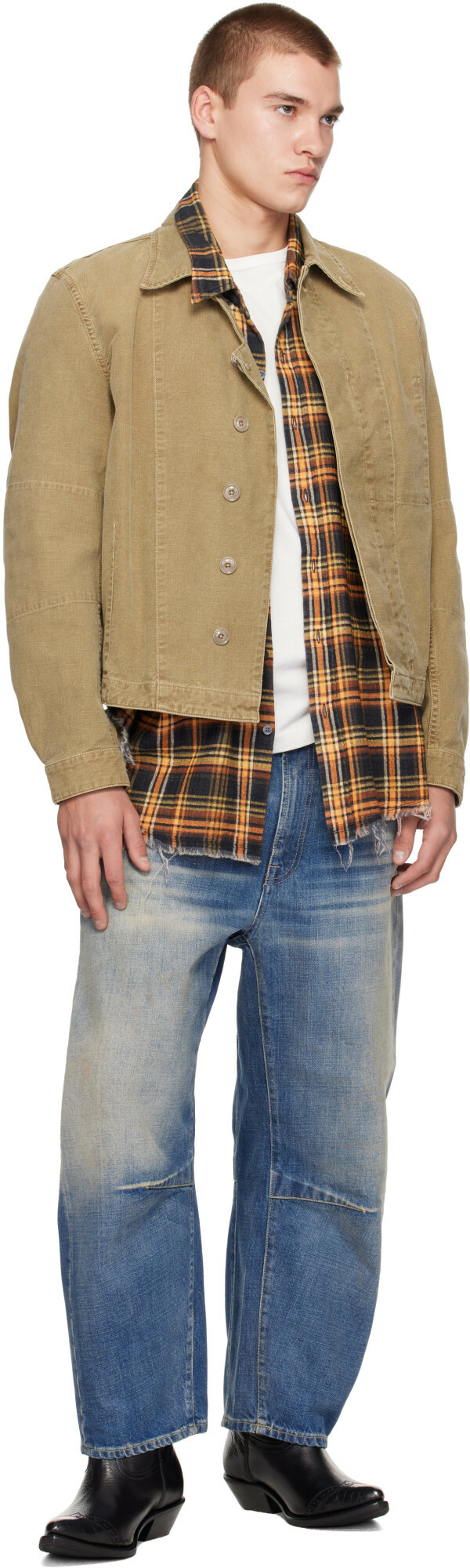 R13 Blue Articulated Knee X-BF Jeans