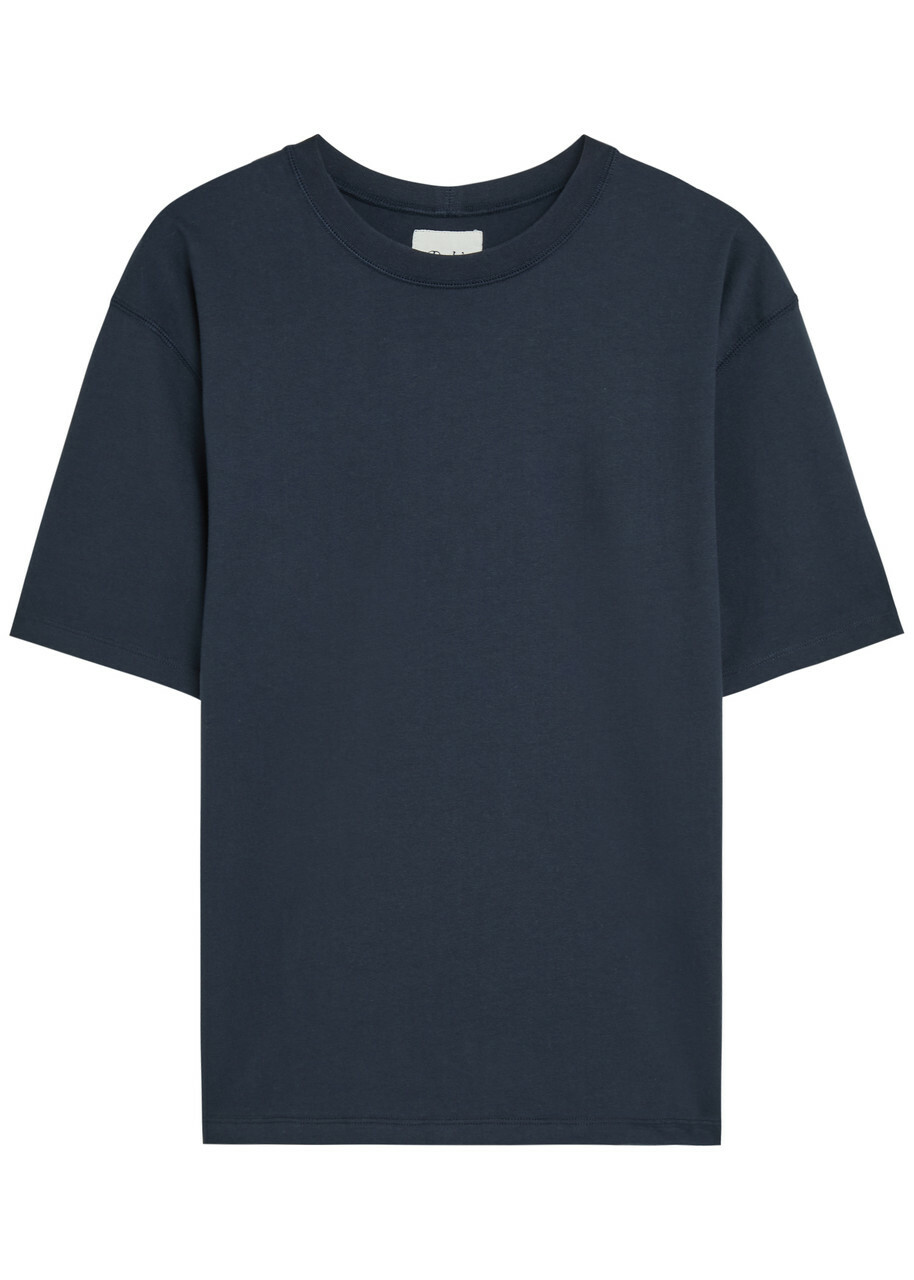 Drake's Hiking Cotton T-shirt Navy