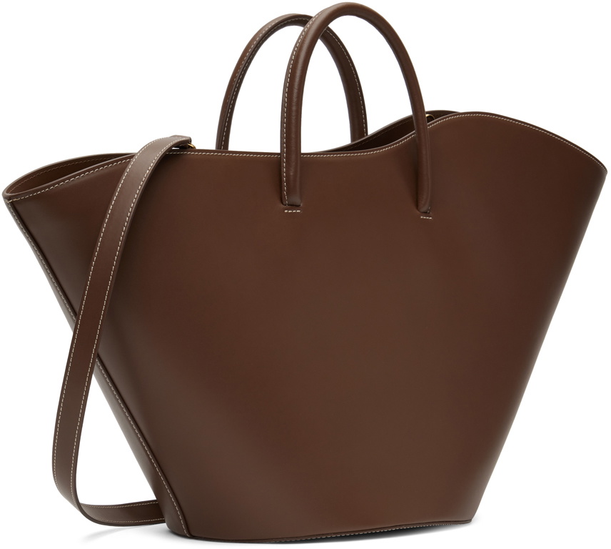 Little Liffner Brown Large Open Tulip Tote Little Liffner