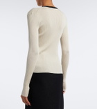 Fendi Ribbed-knit silk and cotton sweater