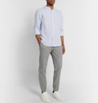 Club Monaco - Lex Tapered Textured Cotton-Blend Trousers - Gray