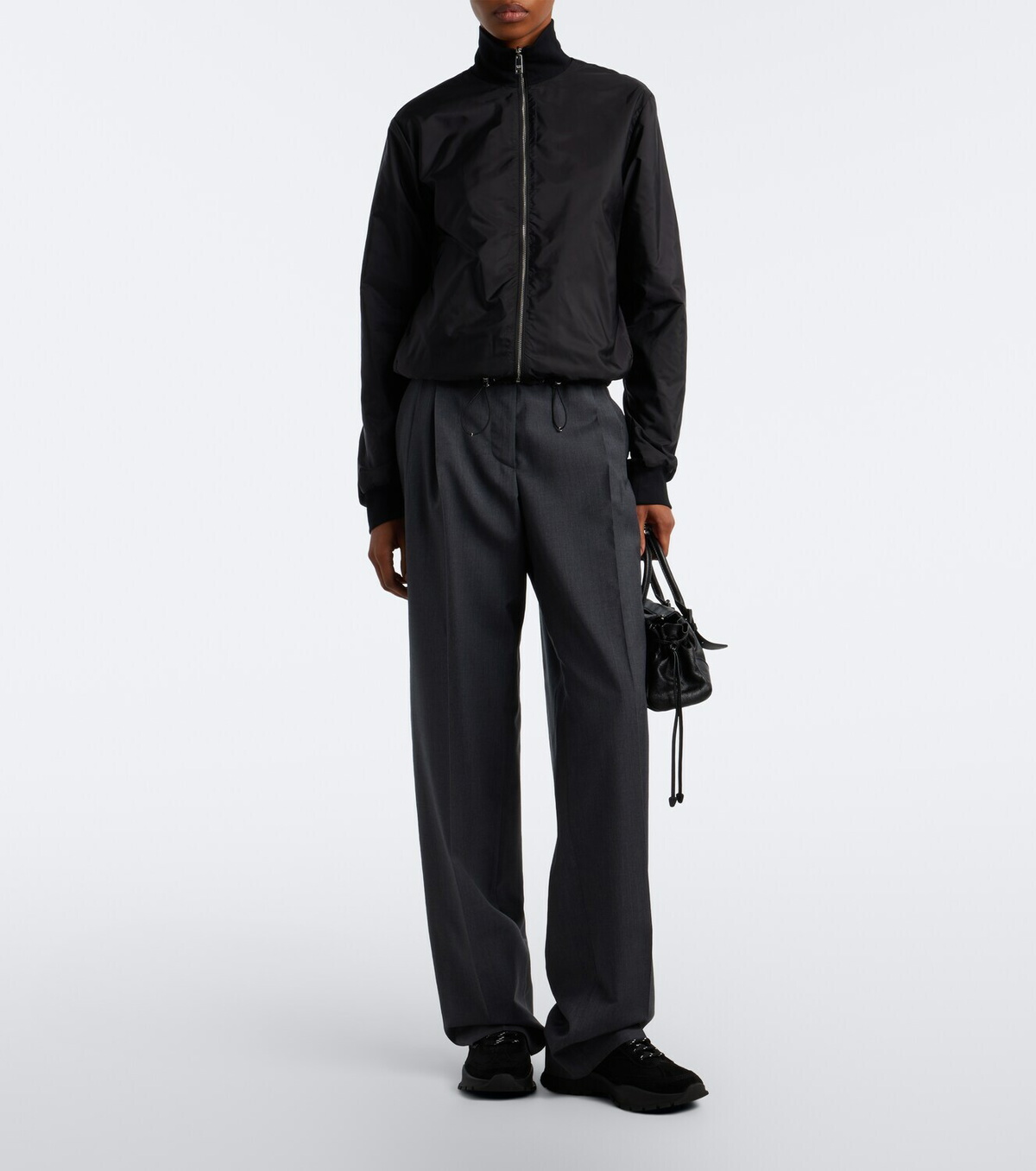 Prada Suede-trimmed sneakers