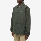 Dickies Men's Oakport Coach Jacket in Olive Green