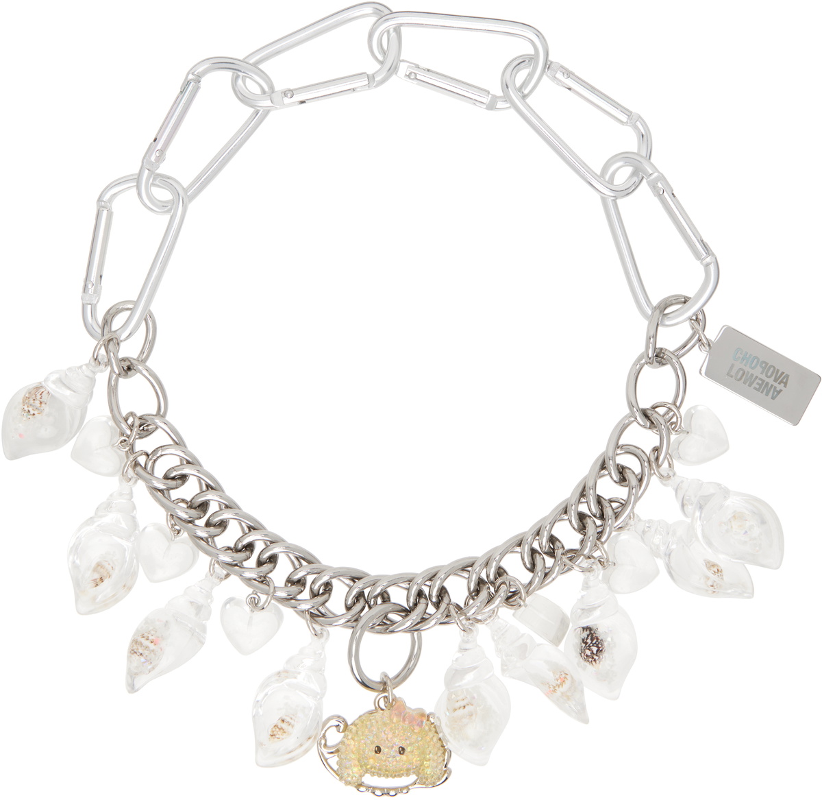 アクセサリー CHOPOVA LOWENA MACRAME PIGTAIL POODLE Chopova Lowena Silver Poodle Charm Necklace Chopova Lowena