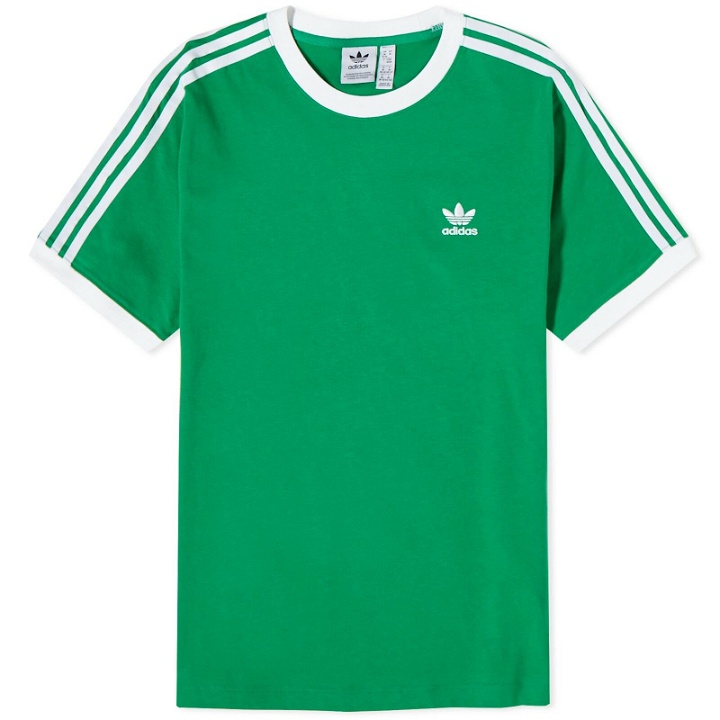 Photo: Adidas Women's 3 Stripe T-Shirt in Green