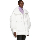 Chen Peng White Down Bubble Coat