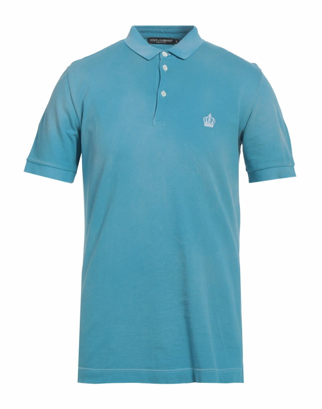 Photo: Dolce & gabbana Mens Polo shirt Azure