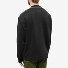 Stone Island Men's Microbranding Crew Sweat in Black