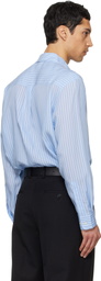TONYWACK Blue Striped Lyocell Shirt