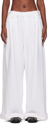 Meryll Rogge Gray Drawstring Chino Lounge Pants