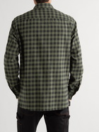 Tod's - Logo-Embroidered Checked Cotton-Flannel Shirt - Green