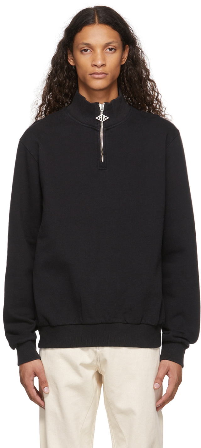 Han Kjobenhavn Black Half-Zip Sweater Han Kjobenhavn