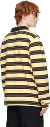 Still Kelly Yellow & Brown Oversized Polo