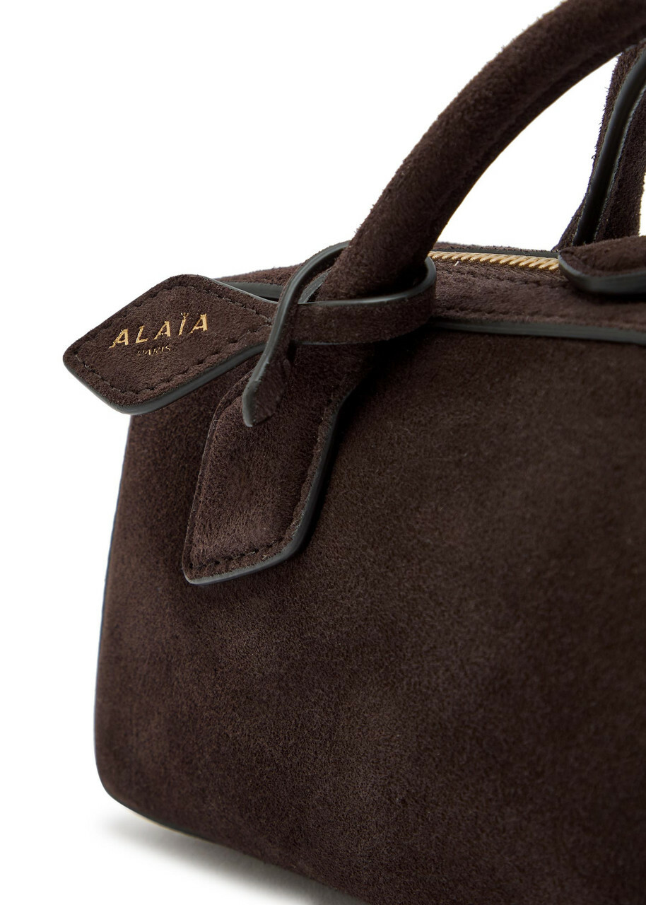 Alaïa Le Teckel Suede Clutch - Brown - One Size