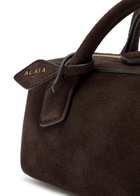 Alaïa Le Teckel Suede Clutch - Brown - One Size