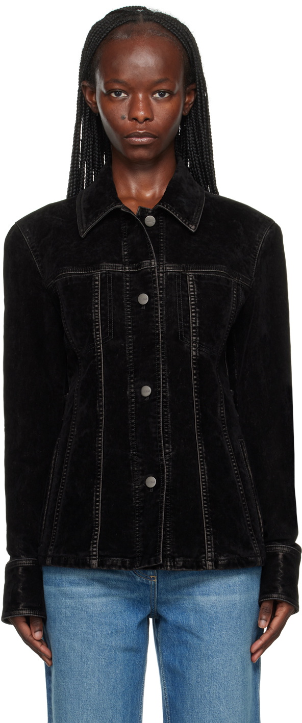 【送料&関税込】Ferragamo Cotton Ruched Effect Jacket Ferragamo Black Fitted Jacket Salvatore Ferragamo