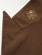 Polo Ralph Lauren - Double-Breasted Cotton-Blend Twill Suit Jacket - Brown