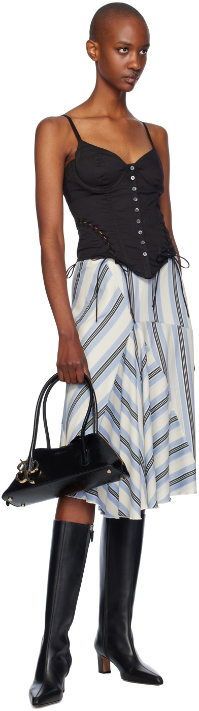 Miaou Black Christina Corset Top