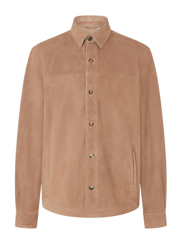 Photo: Boglioli - Suede Overshirt - Neutrals