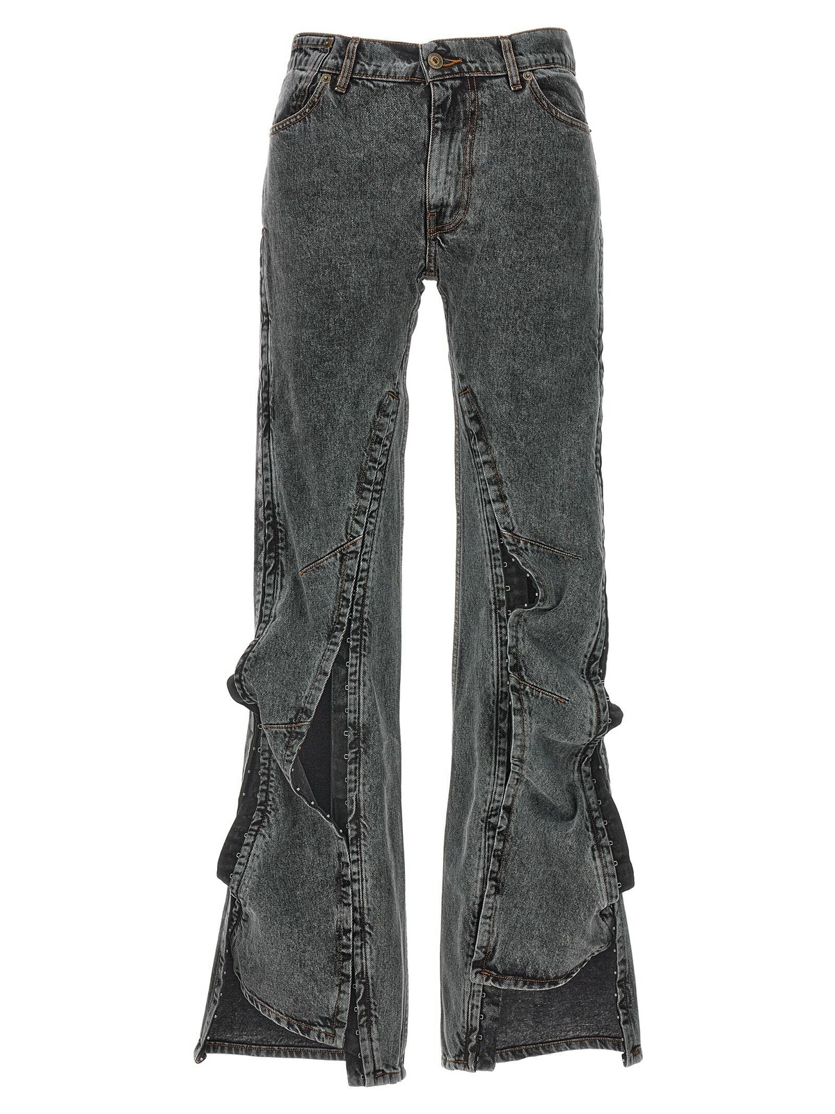 Y/Project Black Collapsed Waist Jeans Y/Project