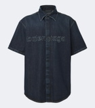 Balenciaga Logo denim shirt
