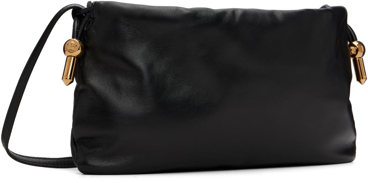 Versace Black 'Versace Tag' Nappa Mini Bag